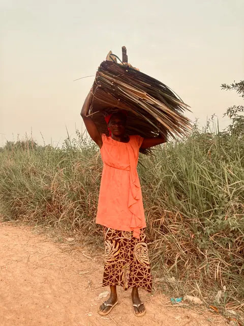 Transport de matériel sur un chemin — Basankusu · 2022